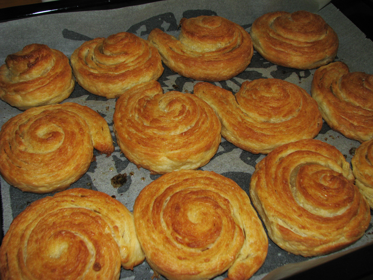 kouign amman facile, vajas hajtott csiga