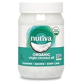 Nutiva Organic, Cold-Pressed, Unrefined, Virgin Coconut Oil from Fresh, non-GMO, Sustainably Farmed Coconuts, 15-ounce