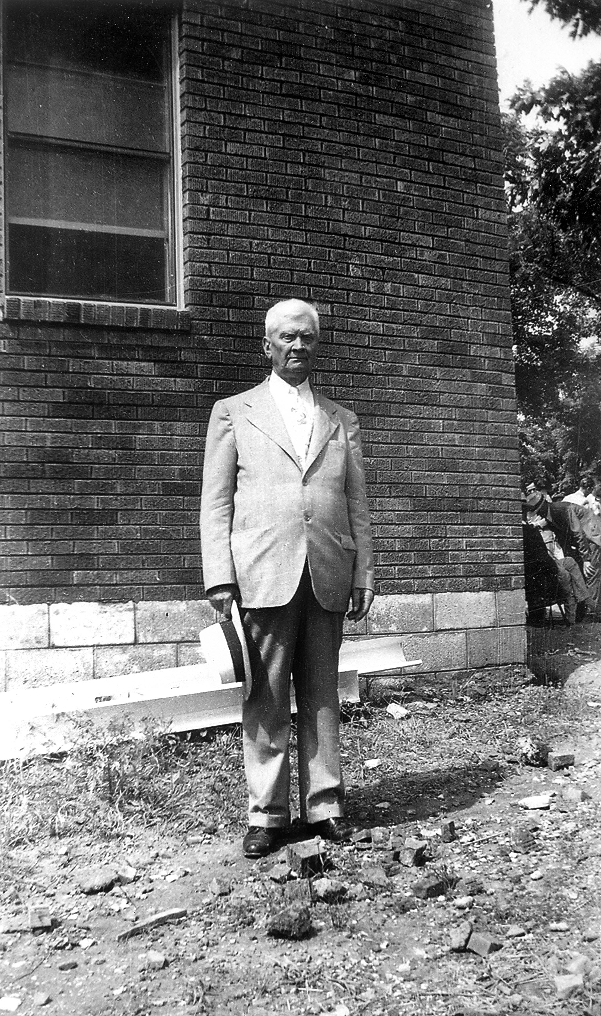 Photograph, Charles Elias Webb Dorris at Ivy Point Church of Christ, Davidson County, TN, 1963.