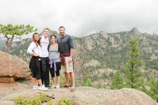 4 kids at top of mtn