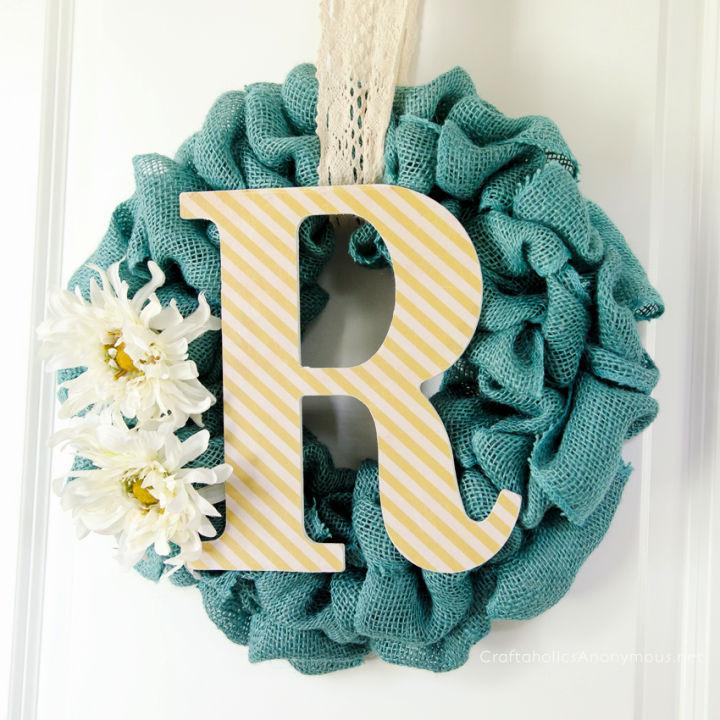 DIY Burlap Summer Wreath