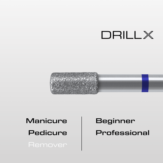 DRILLX Manicure Diamant Bit Zylinder S medium
