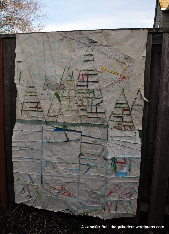 Paper backing on Forest and Lake QAL