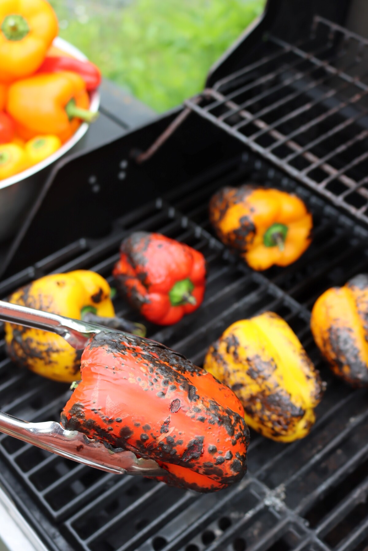 Fire Roasting Peppers