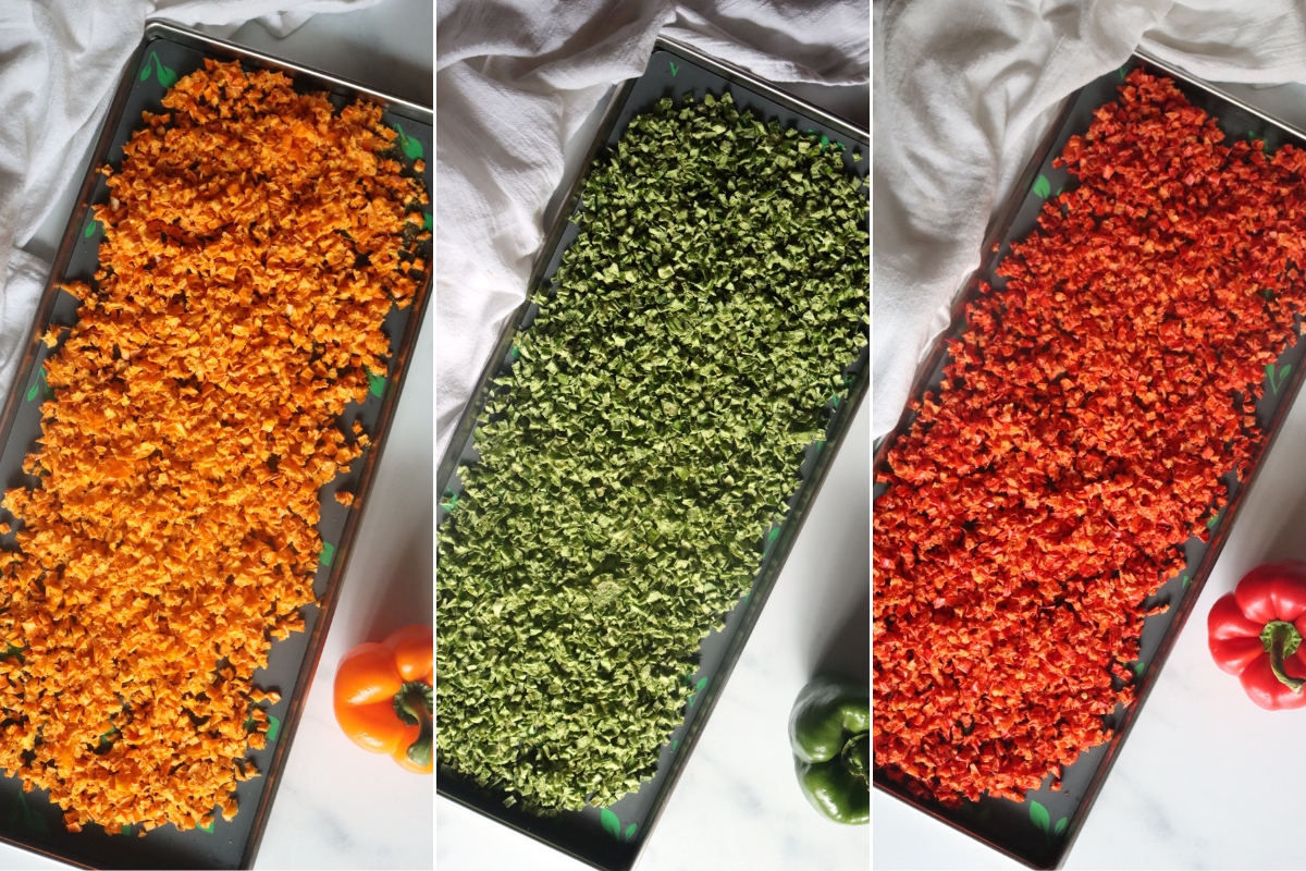 Peppers After Freeze Drying