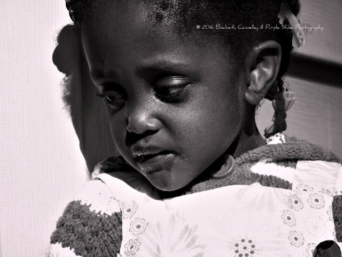 Pollylop Girl Black and White copyright