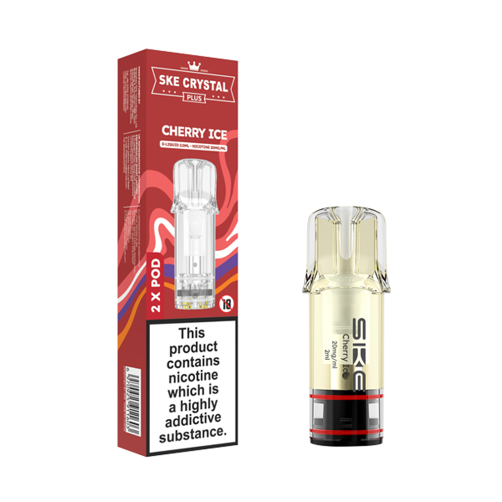 SKE Crystal Plus Cherry Ice Prefilled Pods