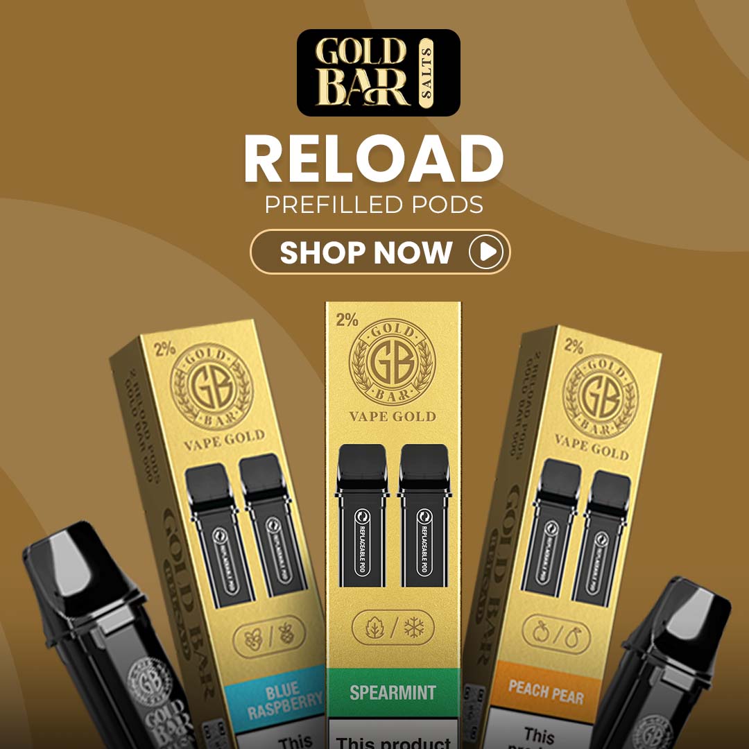 Gold bar reload pod bannner