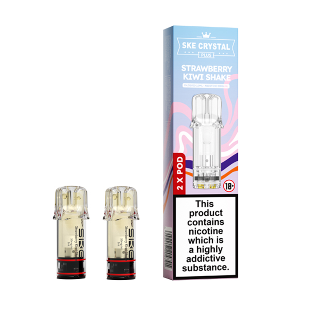 SKE Crystal Plus Strawberry Kiwi Shake Prefilled Pods