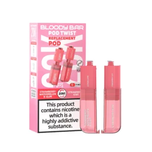 Strawberry Watermelon BGUM & Strawberry Kiwi Bloody Bar Ultra Twist 20K Refill Pods