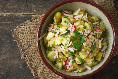 Spring Potato Salad with Ramps and Radishes | Relishing It
