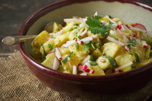 Spring Potato Salad with Ramps and Radishes | Relishing It