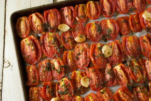 Roasted Tomatoes with Garlic and Herbs | Relishing It