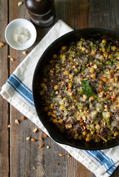 Quinoa Bake with Broccoli and Chickpeas | Relishing It