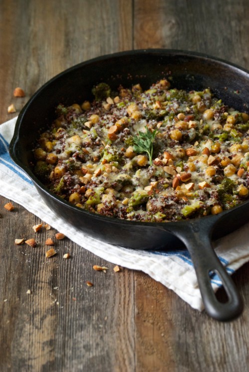 Quinoa Bake with Broccoli and Chickpeas | Relishing It