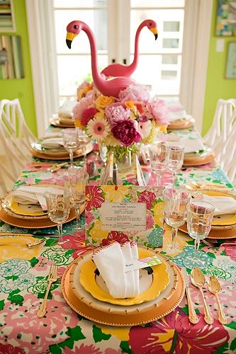 they call it a Lilly Luncheon but it gives me the idea to throw some kind of palm springs party lol