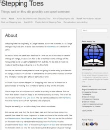 Stepping Toes - About Nov. 14 11.32