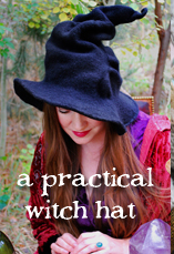 a practical witch hat - tiny owl knits
