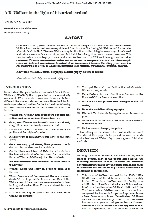 An overview of the difference between the pop science Wallace and real historical scholarship An overview of the difference between the pop science Wallace and real historical scholarship