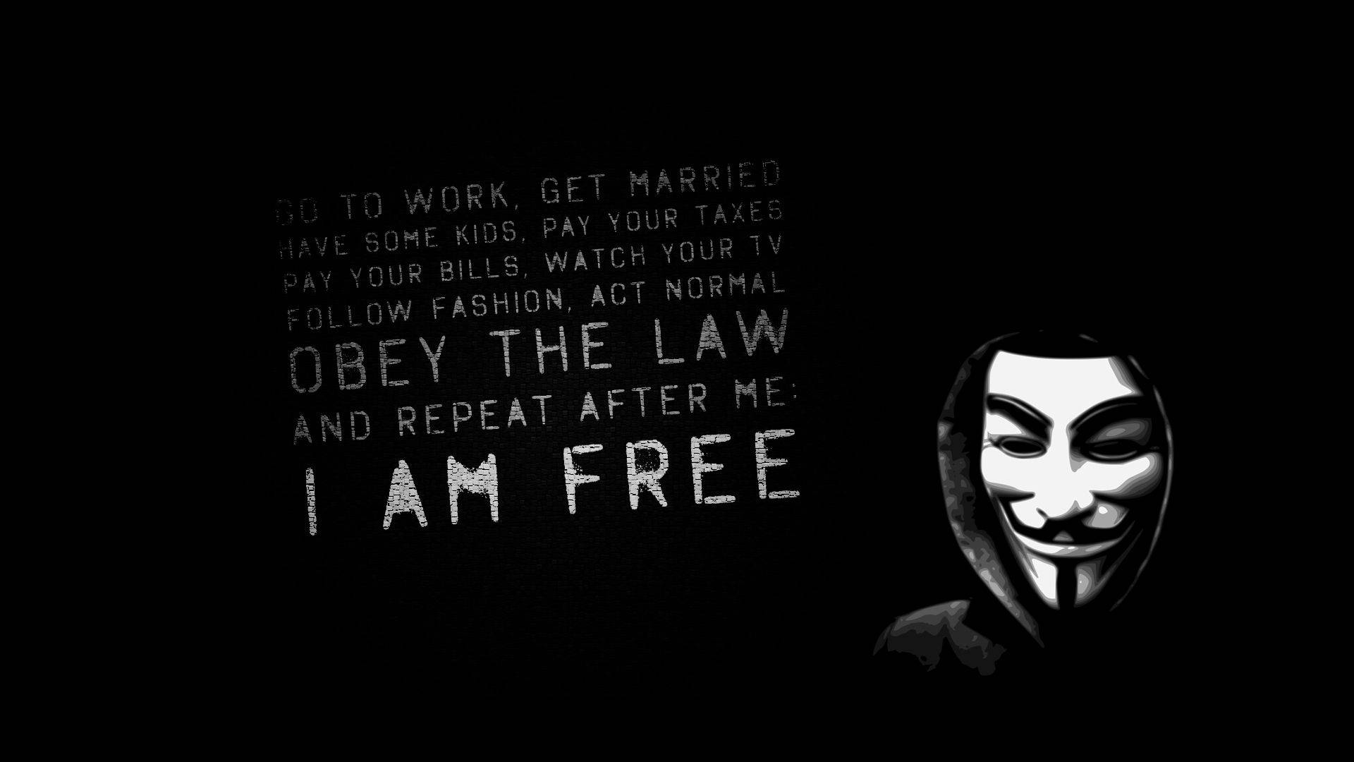 "The Mask: A Symbol of Anonymous". Wallpaper