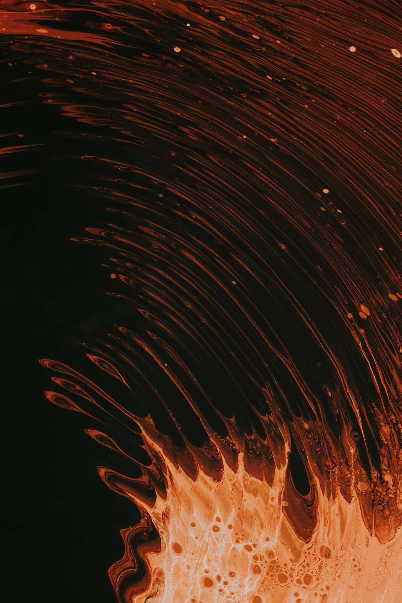 Fundode Tela De Respingo Laranja E Preto.