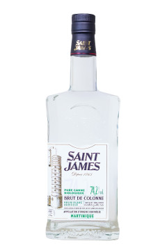 Saint James Brut de Colonne Rhum Blanc Bio - 0,7L 74,2% vol