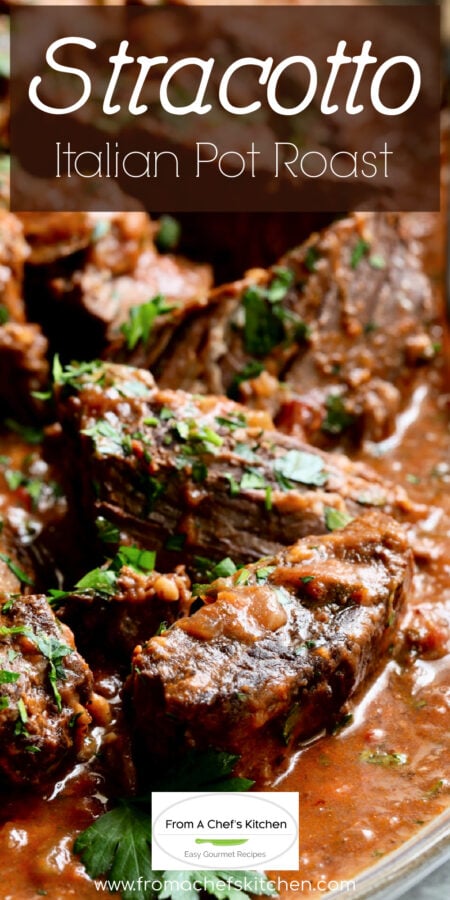 Pinterest graphic for Italian Pot Roast.