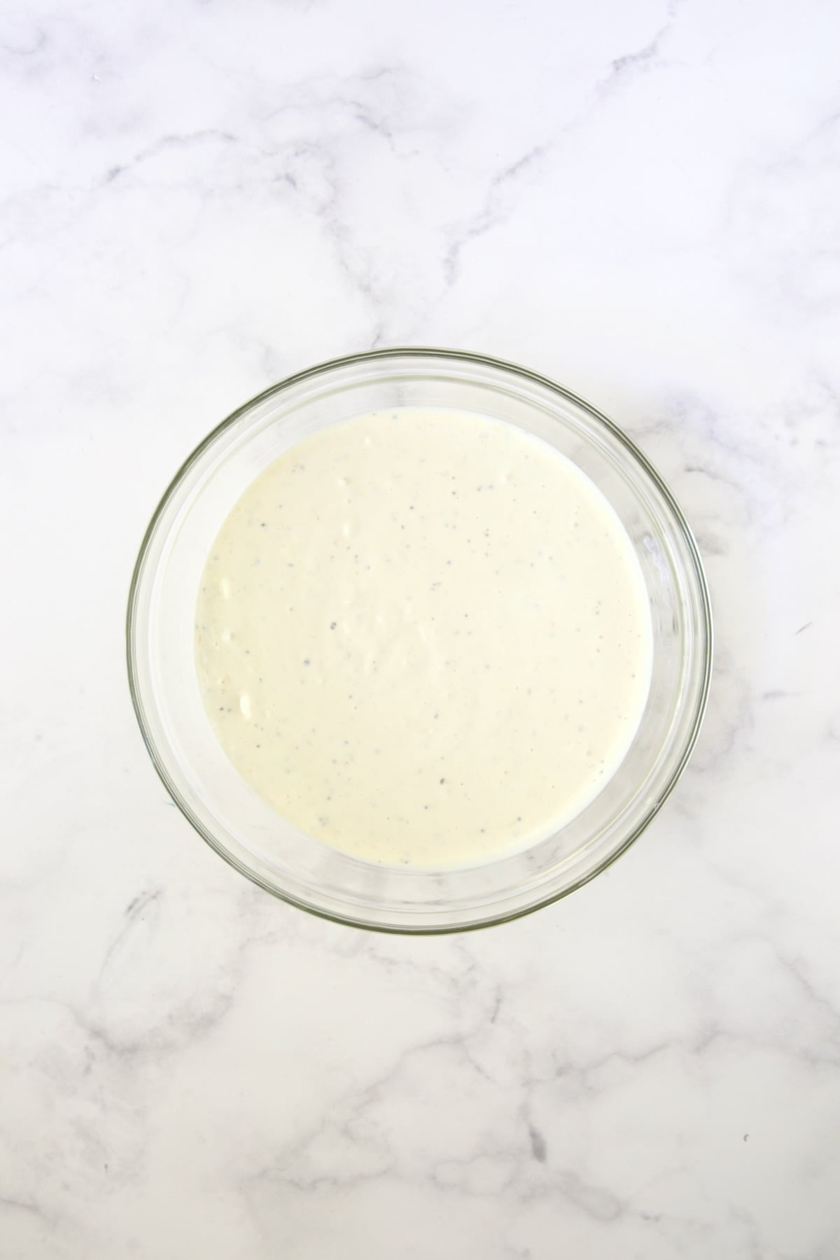 Dressing for Creamy Potato Cucumber Salad.