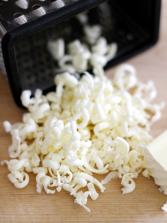 shredded butter.