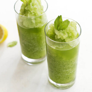 minty lemonade slush.