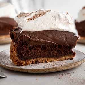 slice of mississippi mud pie.