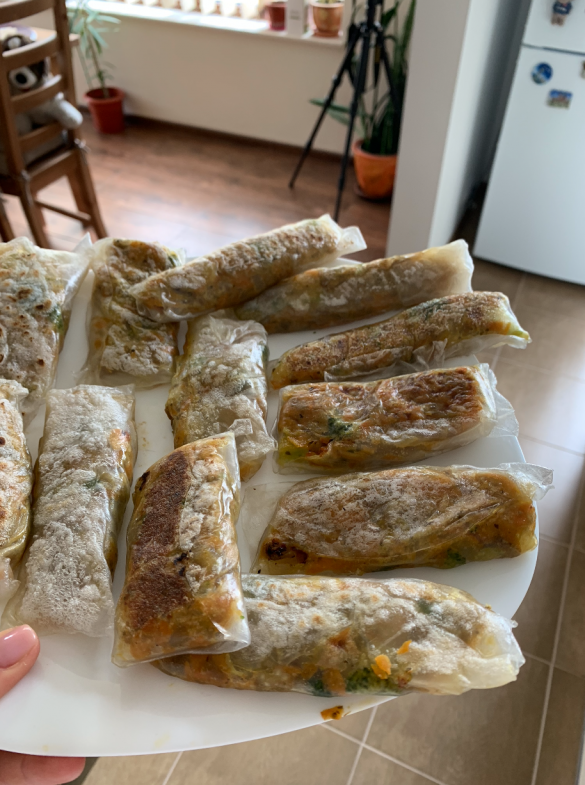 Rice paper spring rolls Готови оризови рулца