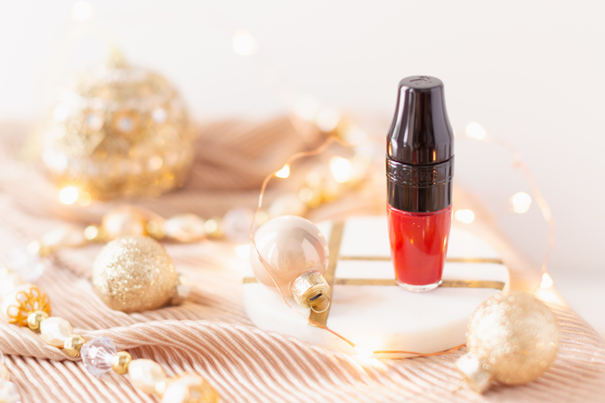 My Top 5 Red Lipsticks for the Holidays | LancΓ΄me Matte Shaker High Pigment Liquid Lipstick in Kiss Me ChΓ©rie photos, review, swatches | Brunette woman wearing a festive red lipstick | best red lipstick for MAC NC 25 - 30 skin, best universal red lipstick, best luxury red lipstick, best lipstick for winter complexion, best red liquid lipstick, best long lasting red lipstick, best red lipstick 2019, Christmas lipstick 2019 | Calgary Beauty Blogger // JustineCelina.com