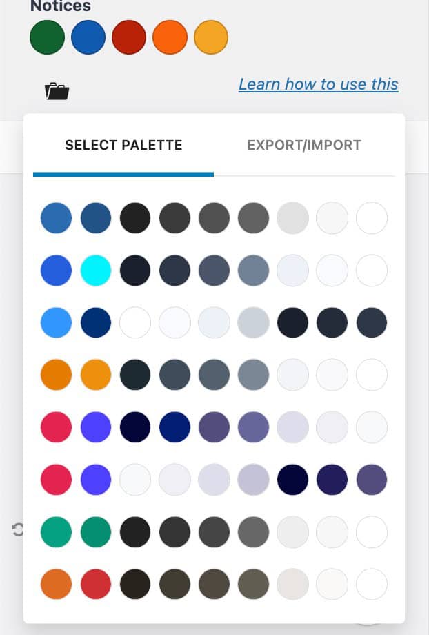 Color Palettes