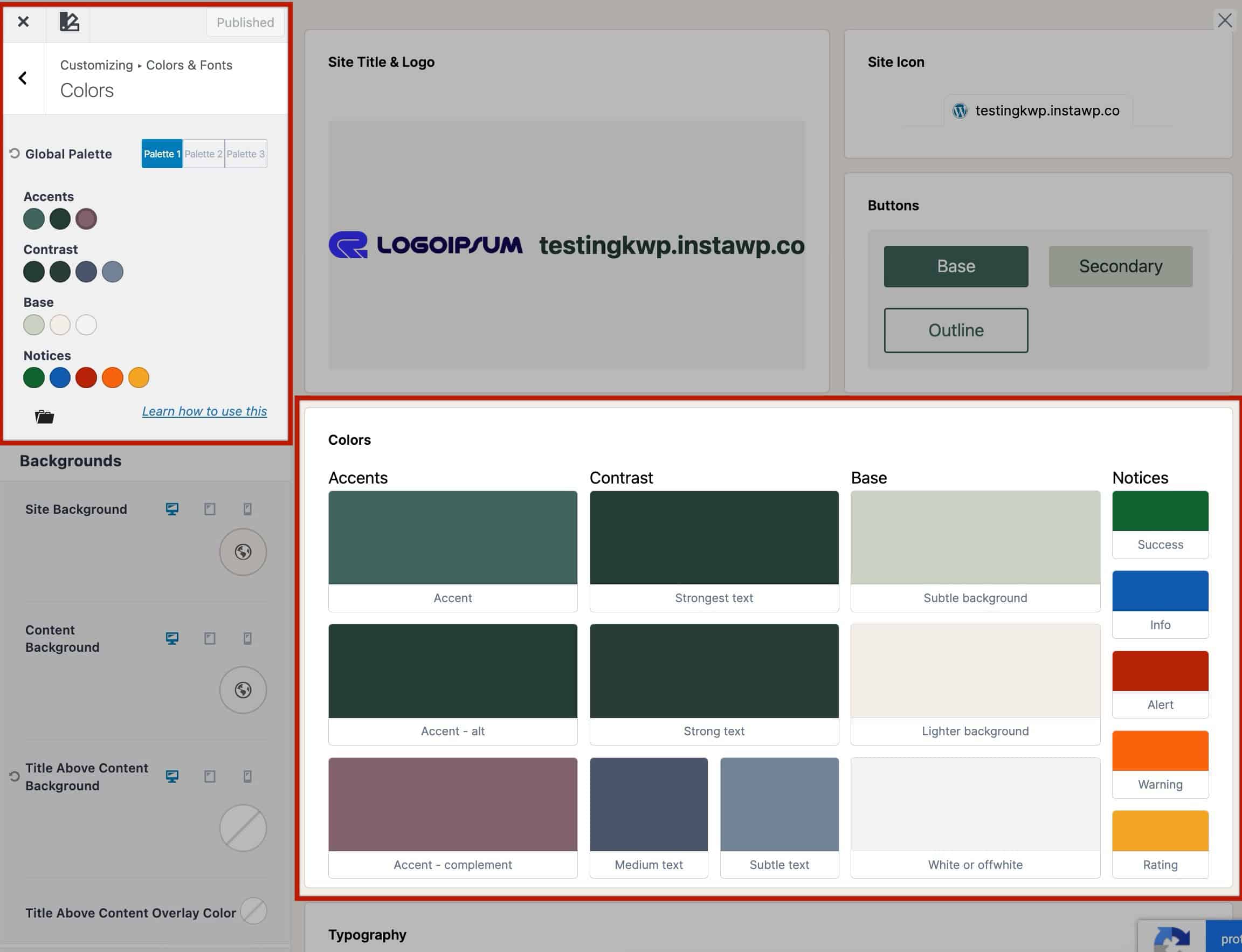 Kadence Color Palette Thumbnail