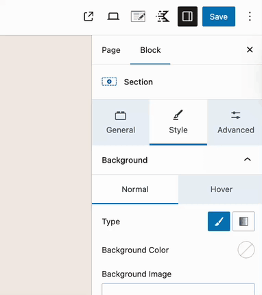 Setting a color in Kadence Blocks