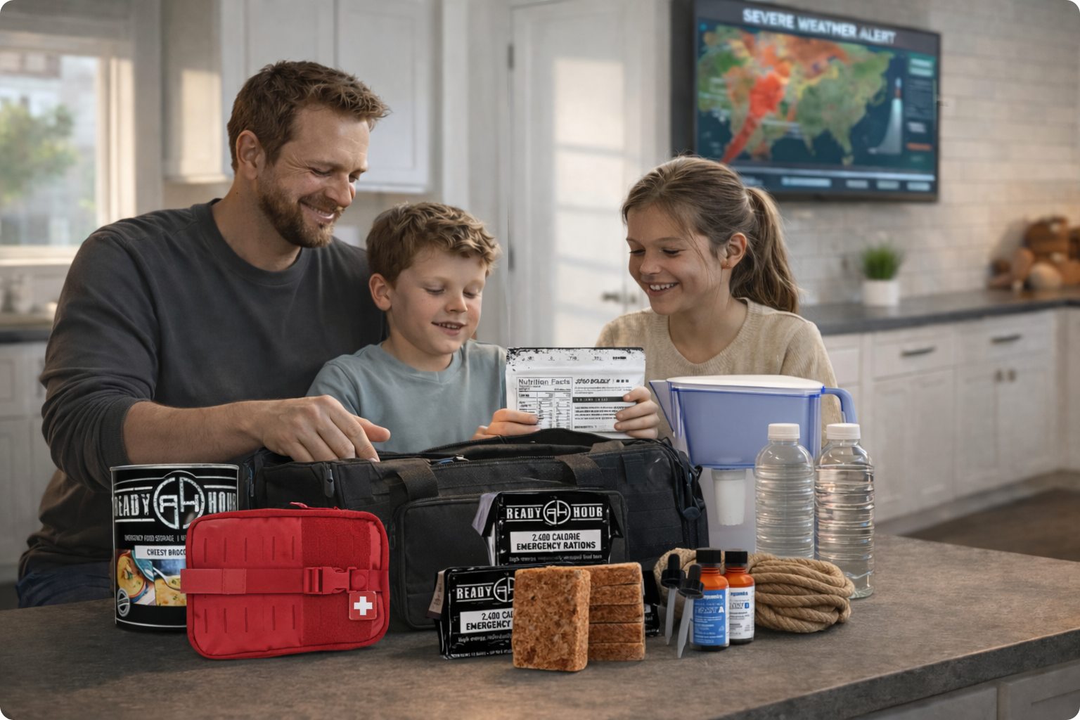 My Patriot Supply: Family in Kitchen