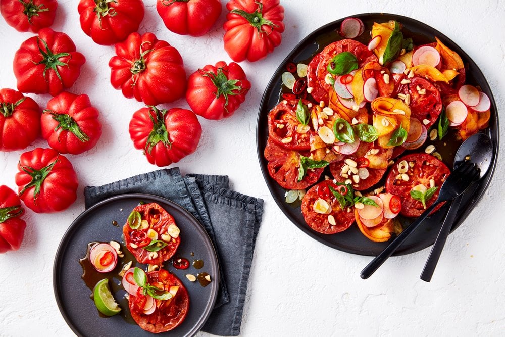 Recipe_LR_Monte Rosa Heirloom Tomatoes_Monte Rosa and Peach Salad_2022_02