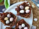 Receta Nidos de pascua de rocas de chocolate