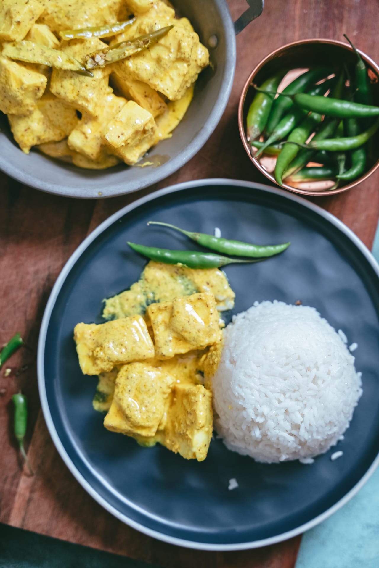 Shorshe Bhapa Paneer