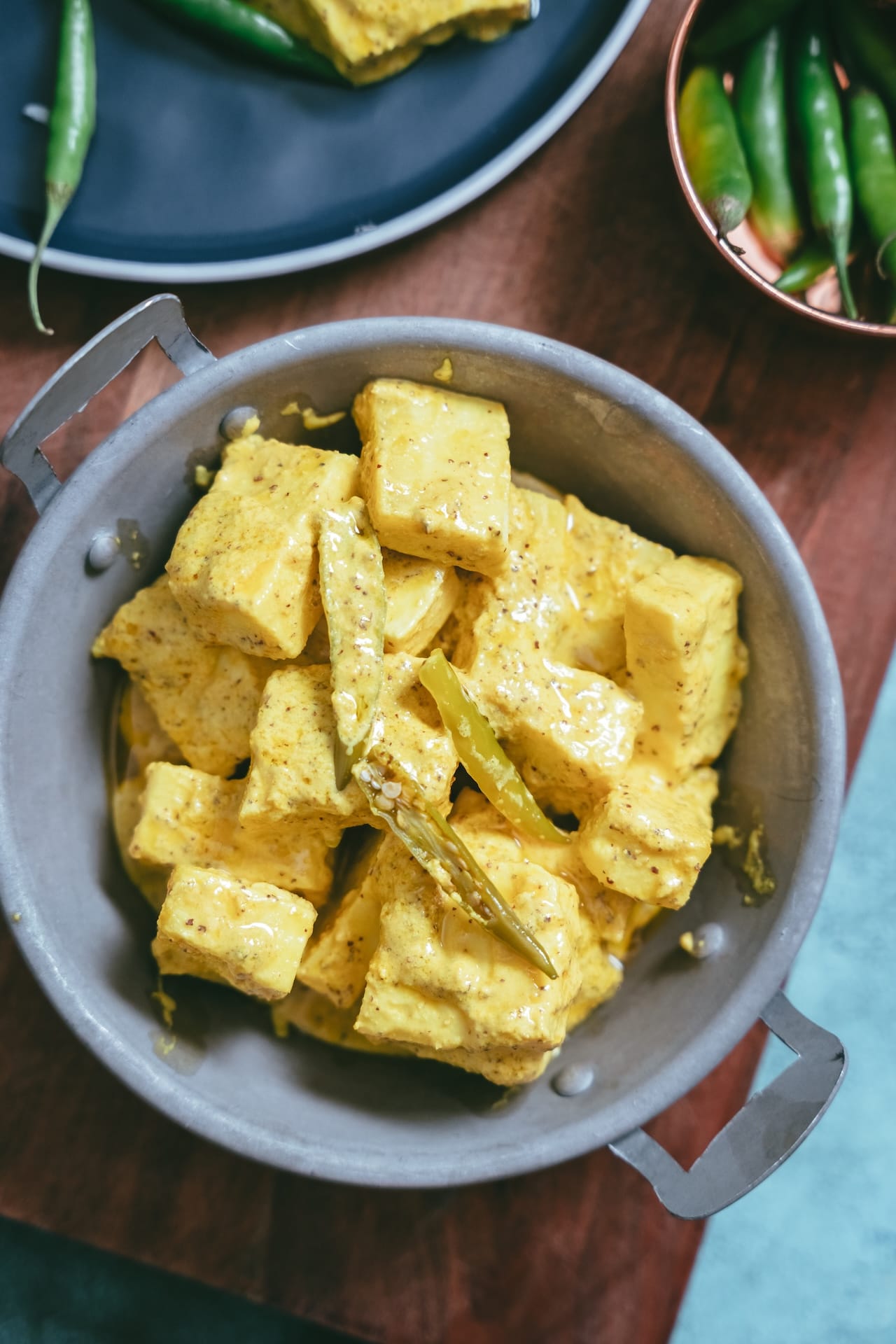 Shorshe Bhapa Paneer