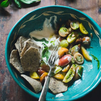 a bohemian tomato salad