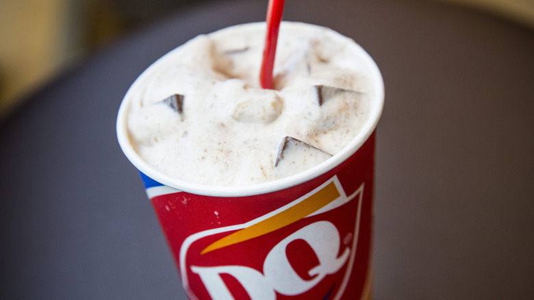 Close up of a Dairy Queen Blizzard