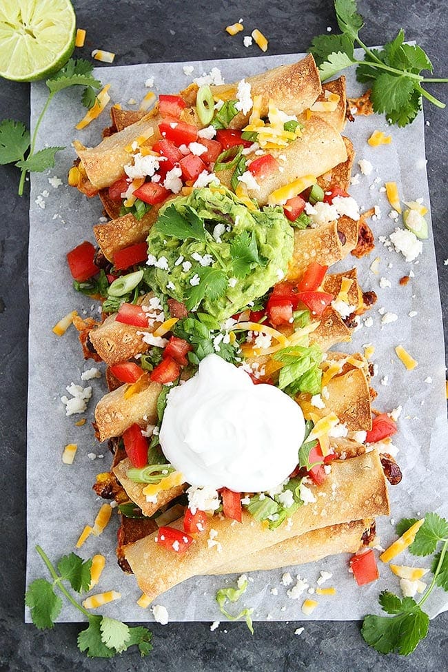 Black Bean Cheese Taquitos