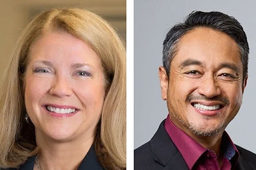 Nursing Lecturers Gay Landstrom and Rayne Soriano