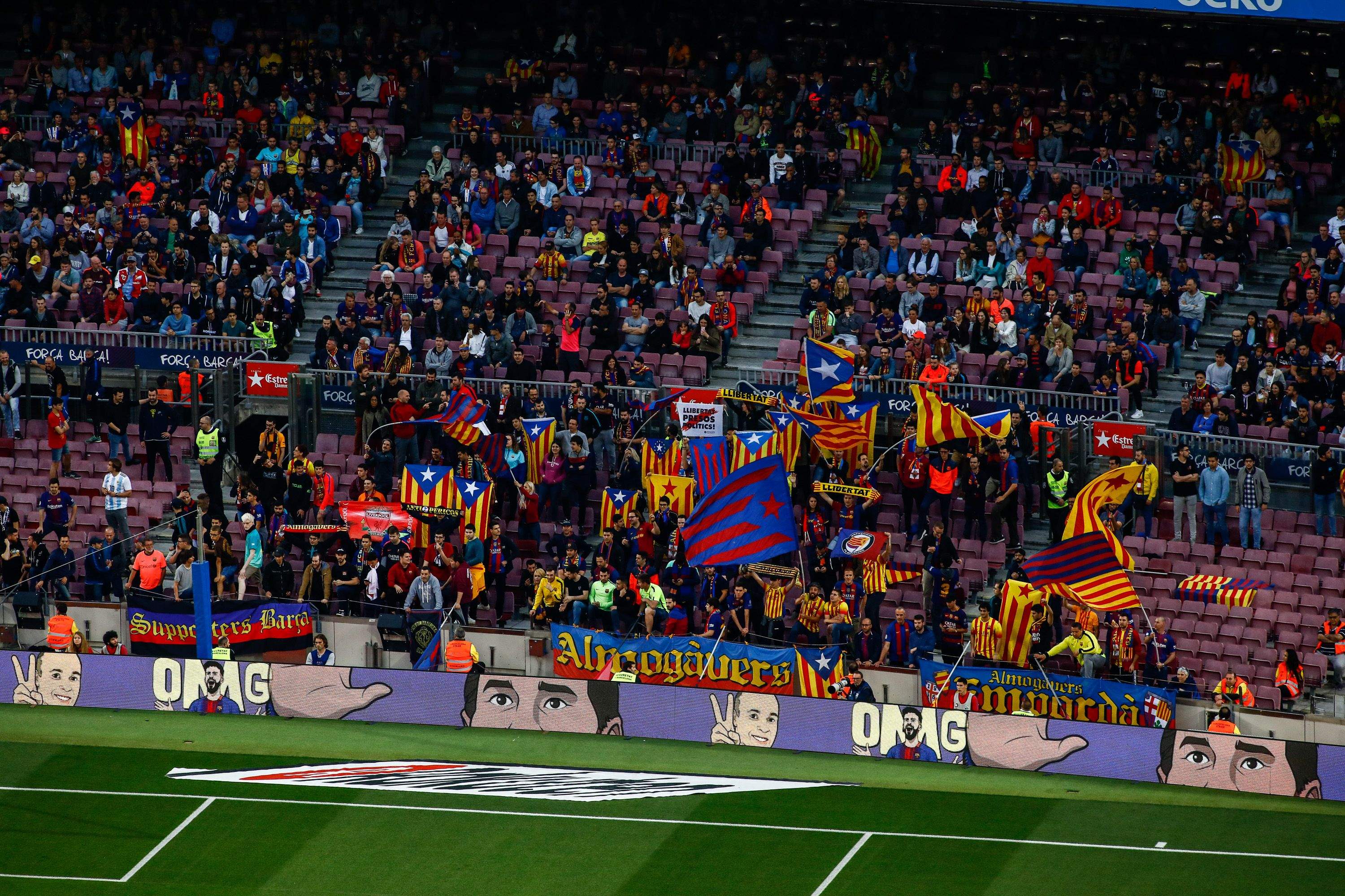 La grada d'animació del FC Barcelona, abans del tancament | Europa Press La grada d'animació del FC Barcelona, abans del tancament | Europa Press