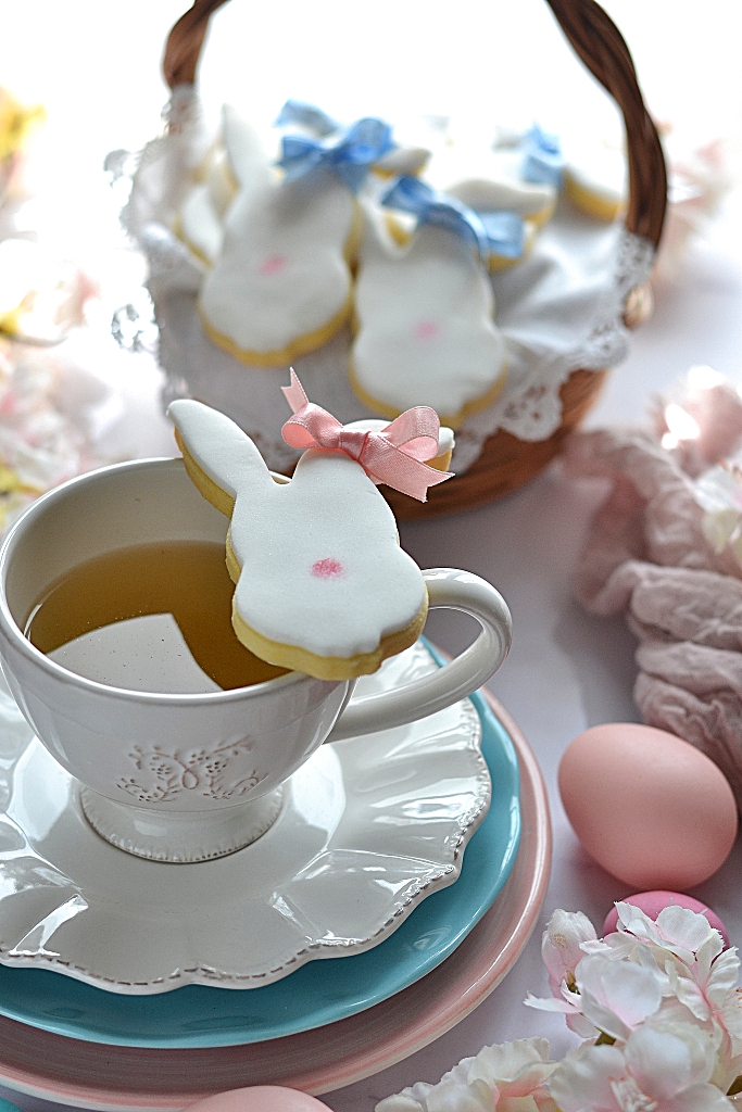 biscotti bunny con pasta di zucchero