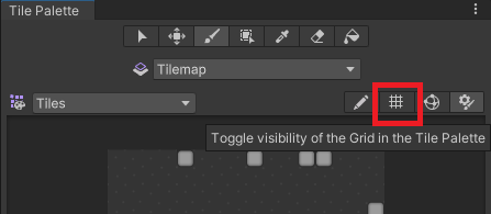 The Tile Palette Grid toggle.