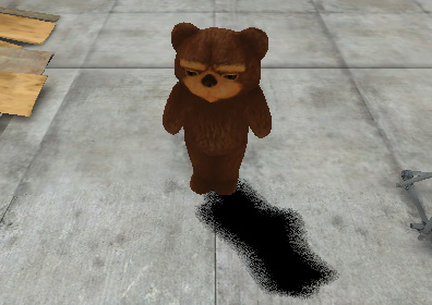 The Teddy character.