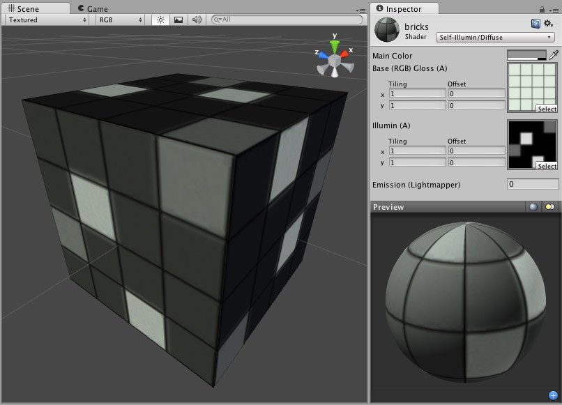 Self-Illuminated Diffuse shader.